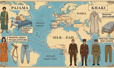 language from which we get pajama and khaki​