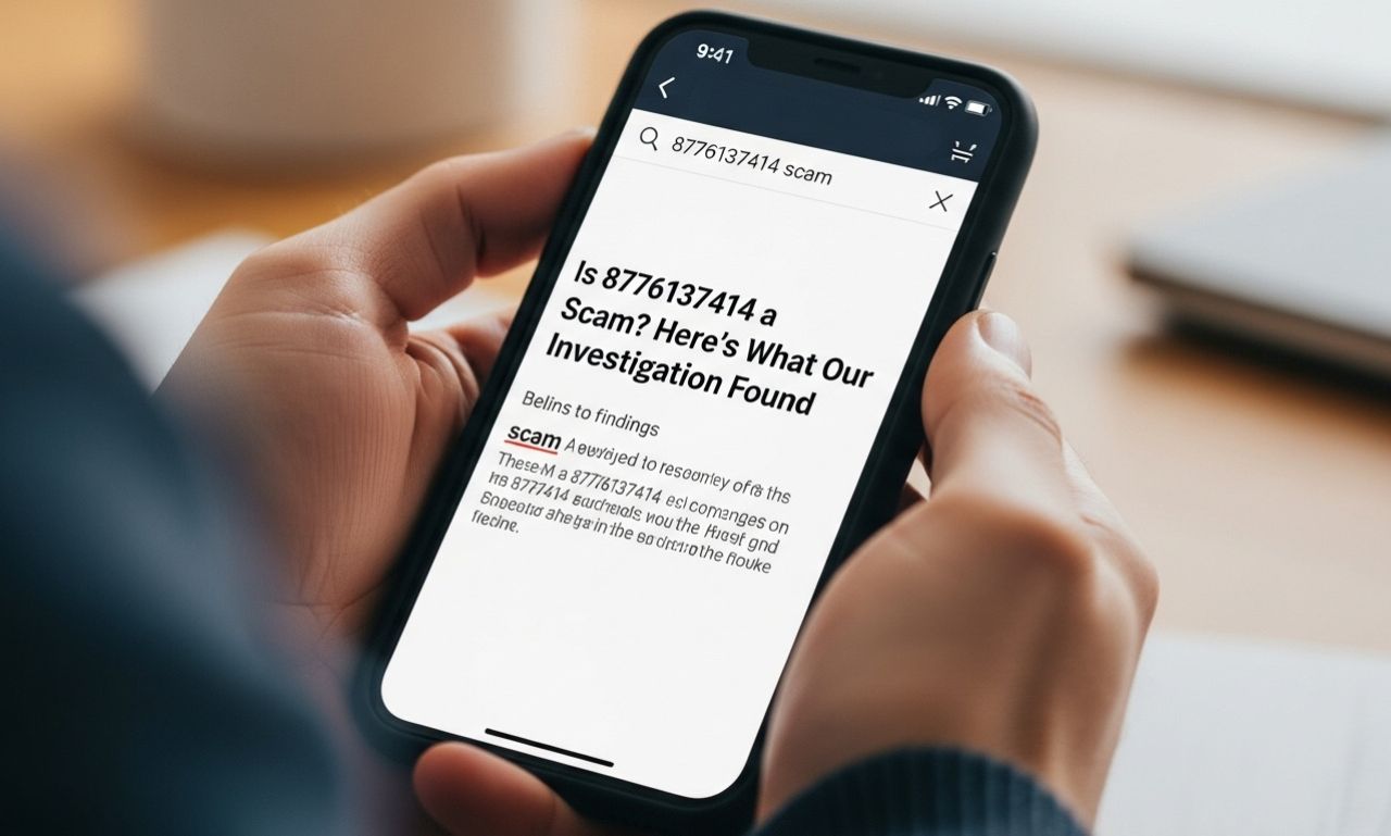Is 8776137414 a Scam? Here’s What Our Investigation Found