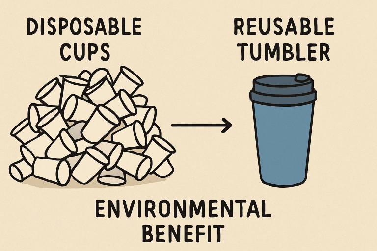 From Disposable to Durable: The Environmental Case for Reusable Tumblers