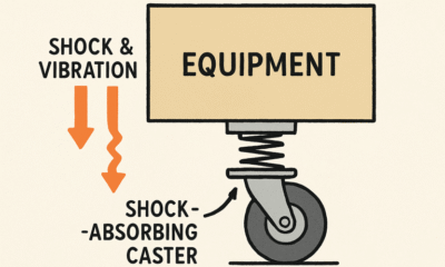 How to Calculate Load Capacity and Spring Deflection for Shock-Absorbing Casters