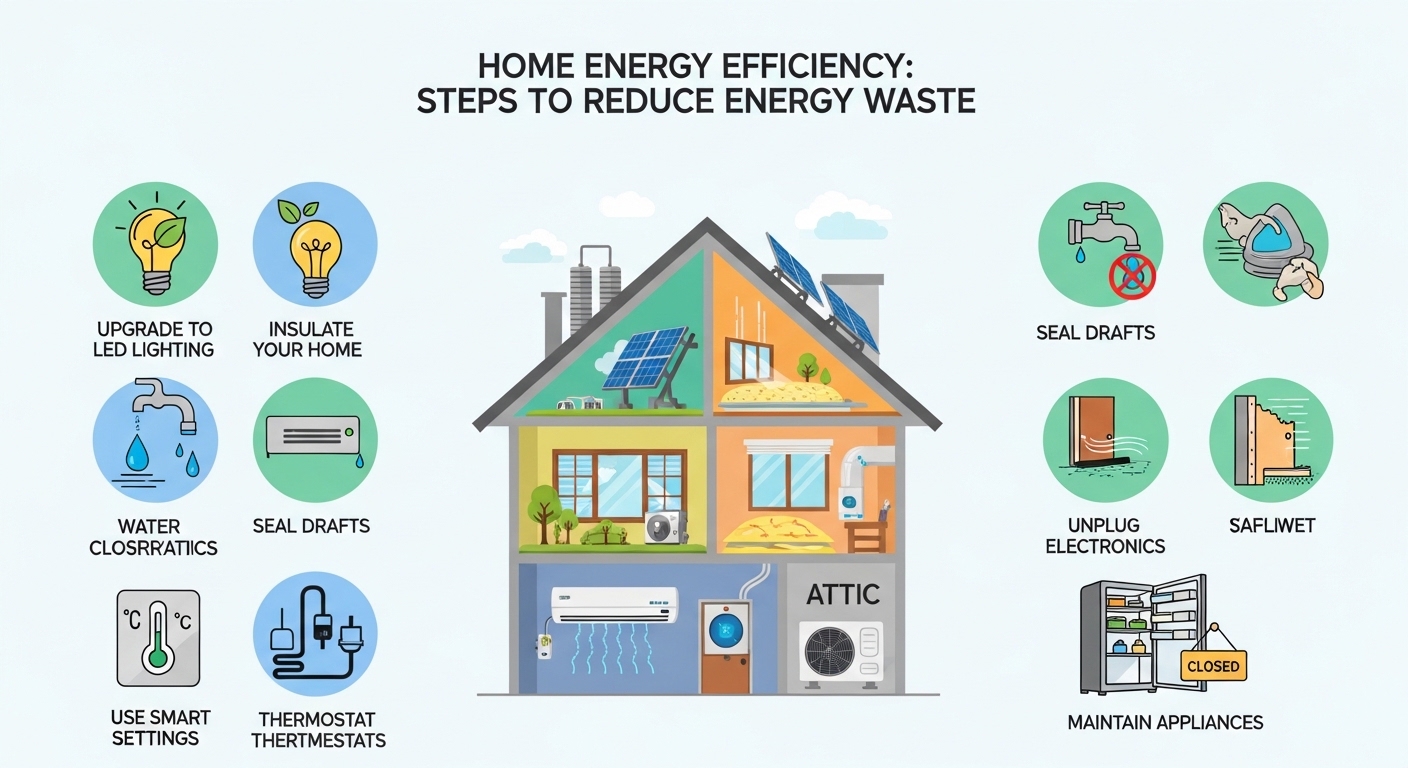 Home Energy Efficiency: Steps to Reduce Energy Waste