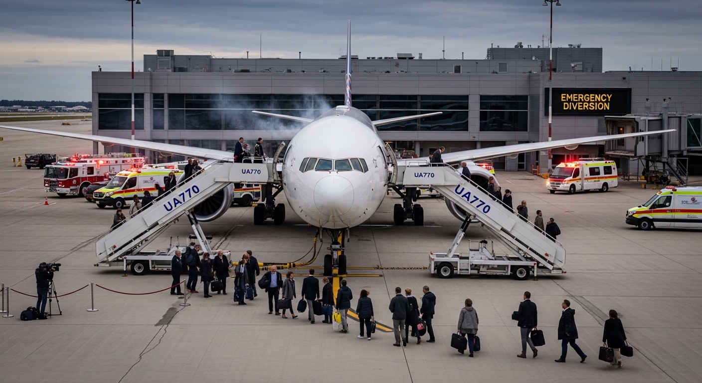 United Airlines Flight UA770 Emergency Diversion